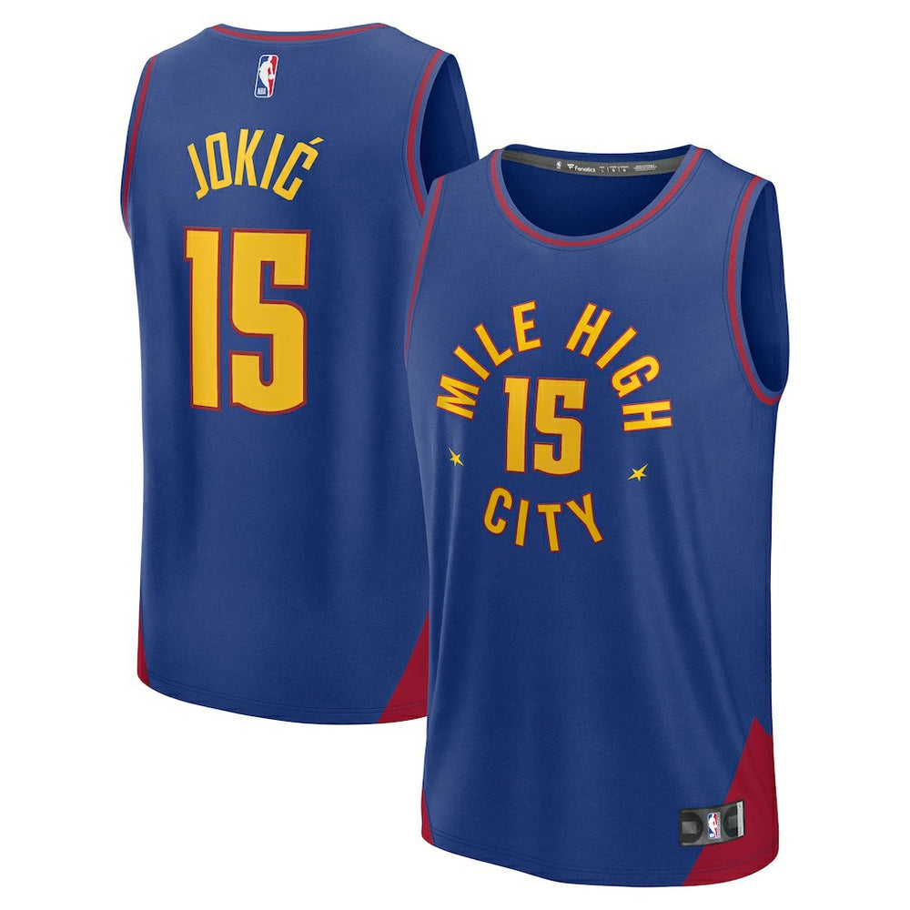 NBA Nikola Jokic Denver Nuggets Fast Break Replica Player Jersey sale