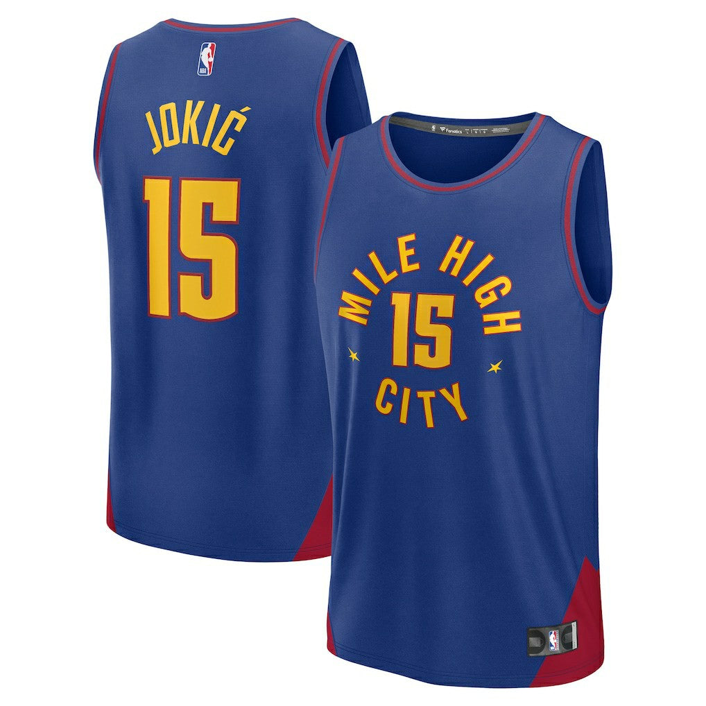 NBA Nikola Jokic Denver Nuggets Fast Break Replica Player Jersey sale