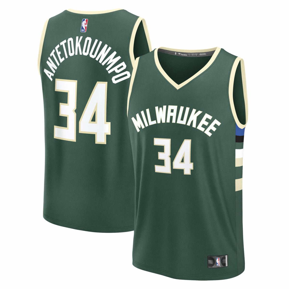 NBA Giannis Antetokounmpo Milwaukee Bucks Youth Fast Break Replica Player Jersey