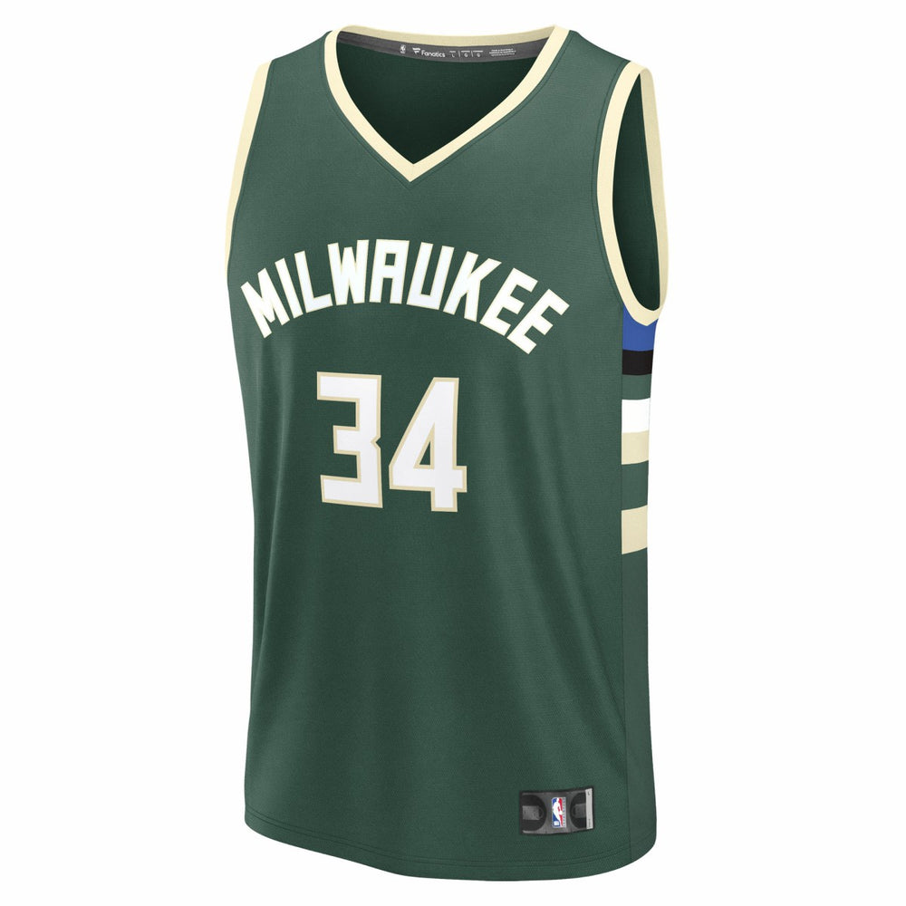 NBA Giannis Antetokounmpo Milwaukee Bucks Youth Fast Break Replica Player Jersey