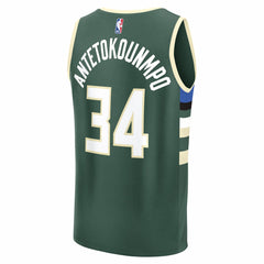 NBA Giannis Antetokounmpo Milwaukee Bucks Youth Fast Break Replica Player Jersey