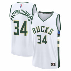 NBA Giannis Antetokounmpo Milwaukee Bucks Youth Fast Break Replica Player Jersey