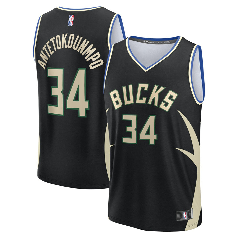 NBA Giannis Antetokounmpo Milwaukee Bucks Youth Fast Break Replica Player Jersey