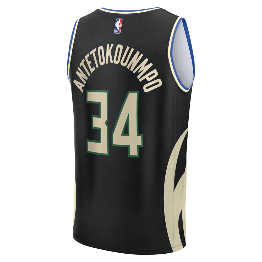 NBA Giannis Antetokounmpo Milwaukee Bucks Youth Fast Break Replica Player Jersey