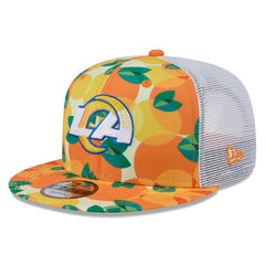 Citrus 9FIFTY Trucker Snapback Hat - Los Angeles Rams