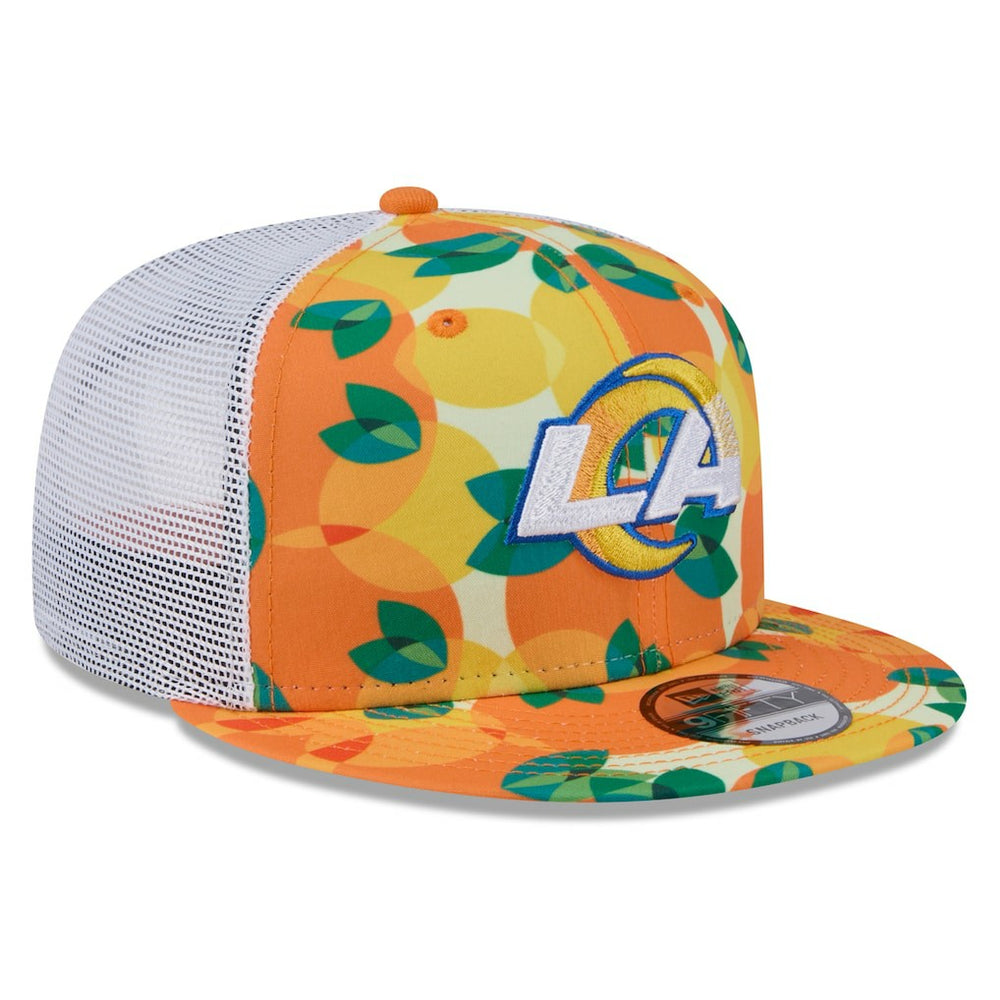 Citrus 9FIFTY Trucker Snapback Hat - Los Angeles Rams