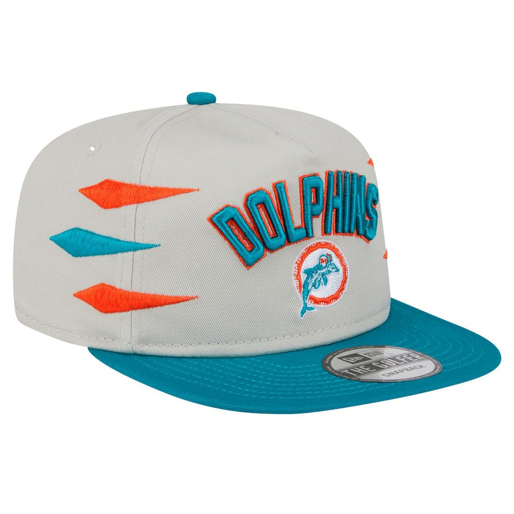 Athletic Golfer Snapback Hat - Miami Dolphins