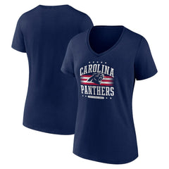 Women's Americana Team V-Neck T-Shirt - Carolina Panthers