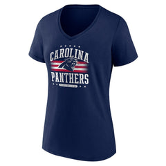 Women's Americana Team V-Neck T-Shirt - Carolina Panthers