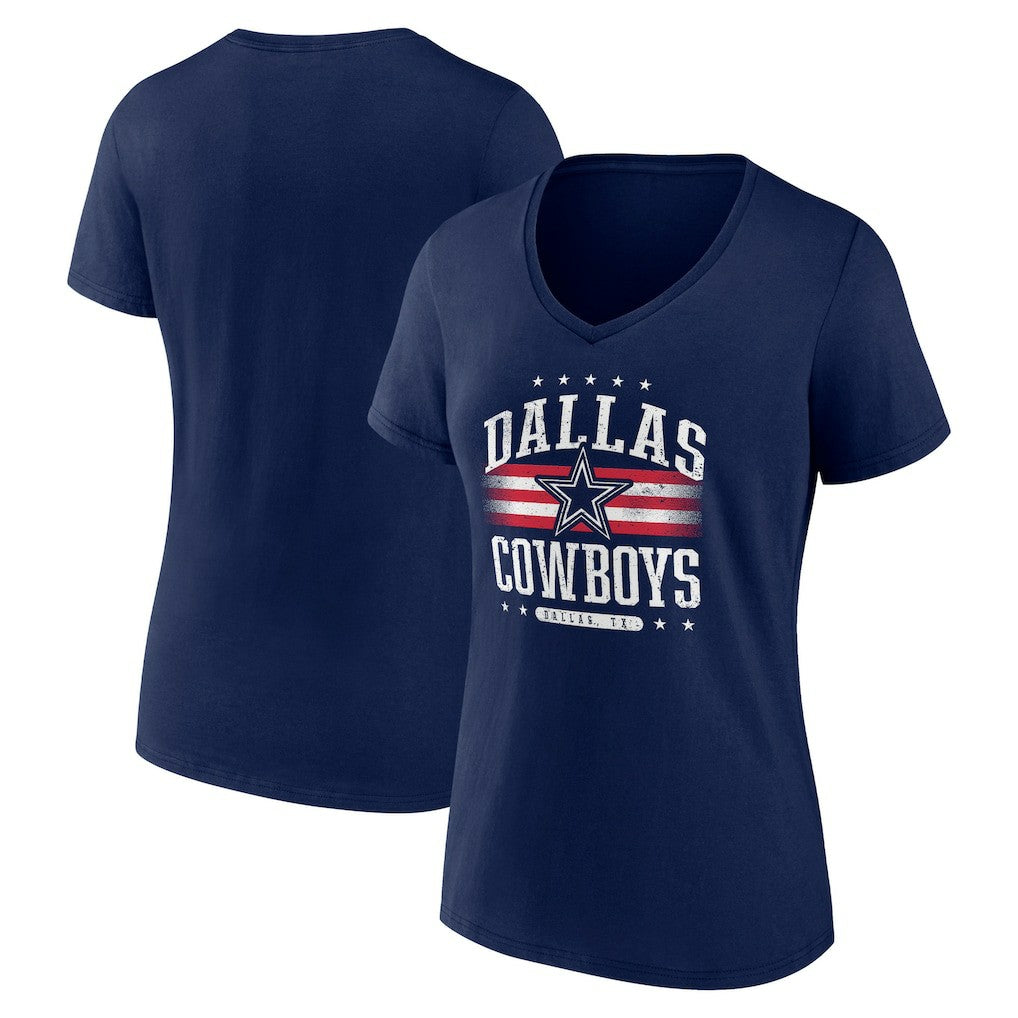 Women's Americana Team V-Neck T-Shirt - Dallas Cowboys