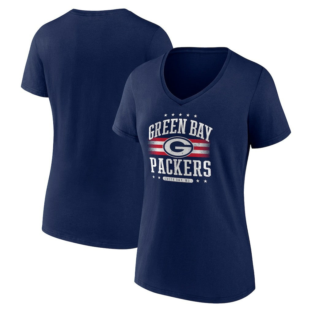 Women's Americana Team V-Neck T-Shirt - Green Bay Packers