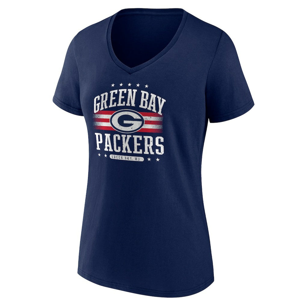 Women's Americana Team V-Neck T-Shirt - Green Bay Packers
