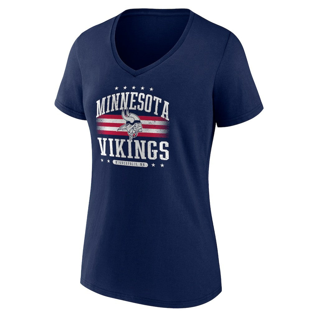 Women's Americana Team V-Neck T-Shirt - Minnesota Vikings