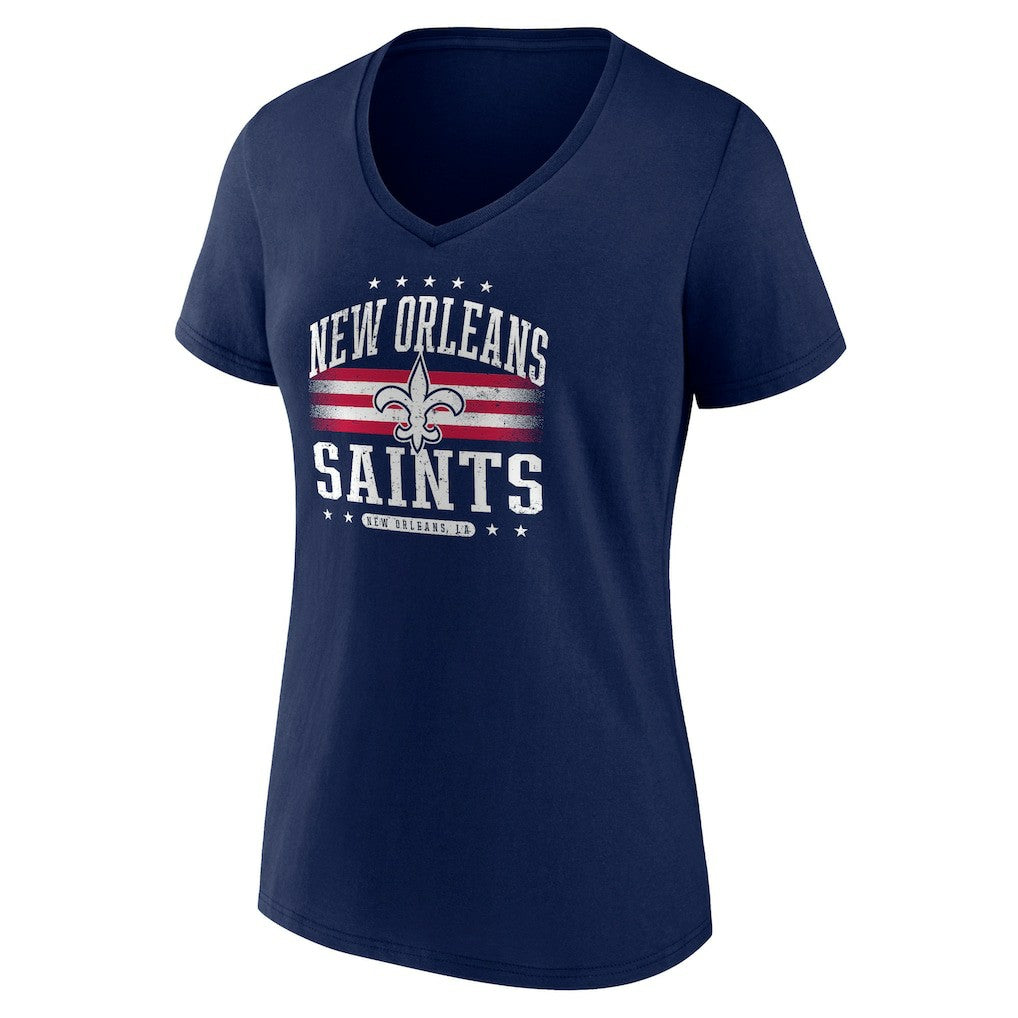 Women's Americana Team V-Neck T-Shirt - New Orleans Saints