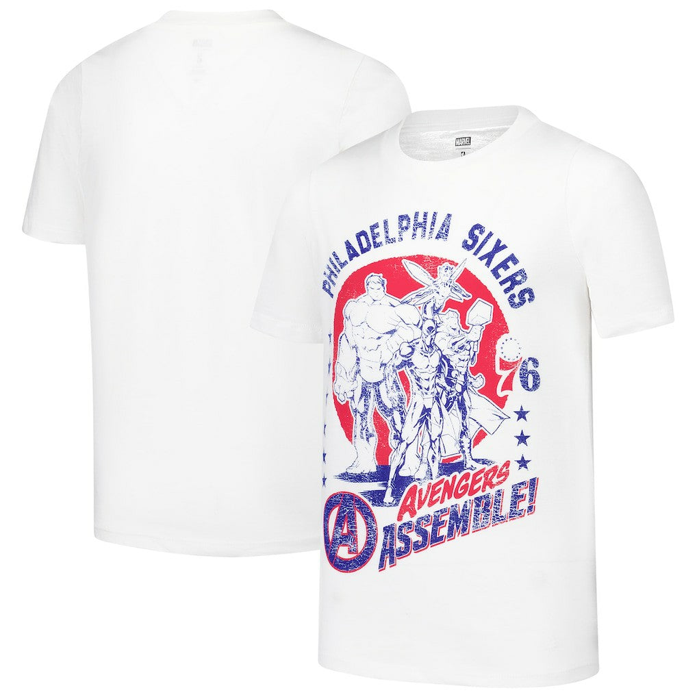 NBA Philadelphia 76ers Youth NBA x Marvel Avengers Squad T-Shirt