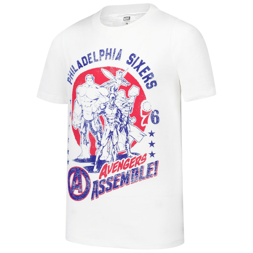 NBA Philadelphia 76ers Youth NBA x Marvel Avengers Squad T-Shirt