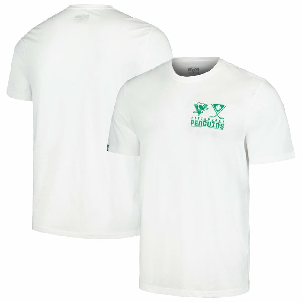 NHL White Pittsburgh Penguins Levelwear St. Patrick's Day Richmond T-Shirt