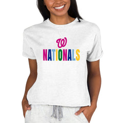 MLB Washington Nationals Concepts Sport Women's Mainstream Terry Sweatshirt