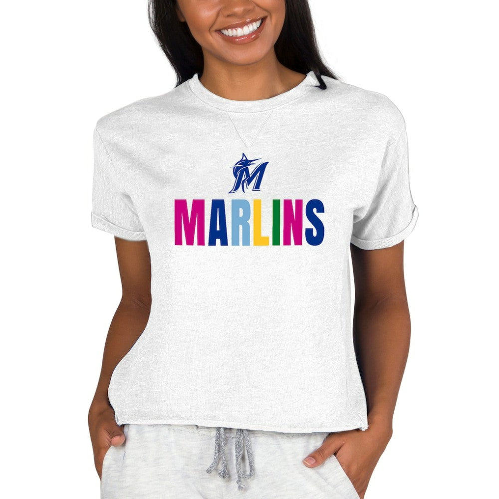 MLB Miami Marlins Concepts Sport Women's Mainstream Terry Sweatshirt