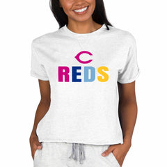 MLB Cincinnati Reds Concepts Sport Women's Mainstream Terry Sweatshirt