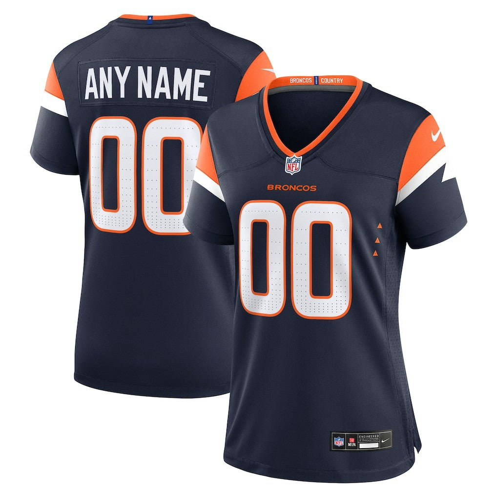 Women's Alternate Mile High Collection Custom Game Jersey - Denver Broncos