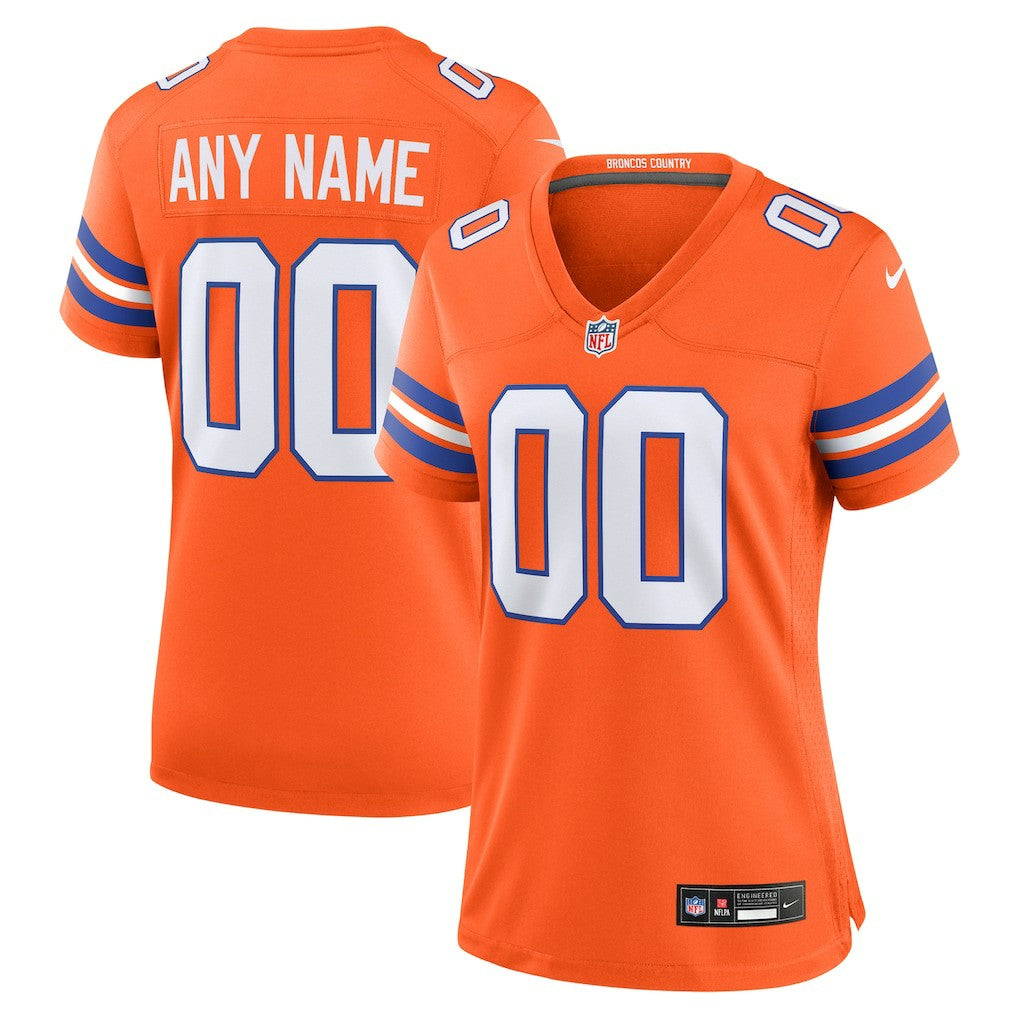Women's Mile High Collection 1977 Throwback Custom Game Jersey - Denver Broncos