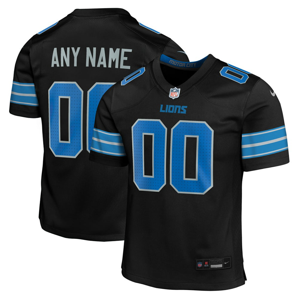 Youth Alternate Custom Game Jersey - Detroit Lions