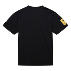 NHL Black Mario Lemieux Pittsburgh Penguins Mitchell & Ness Premium Nickname Vintage Logo T-Shirt