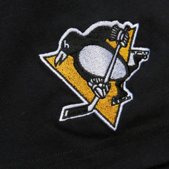 NHL Black Mario Lemieux Pittsburgh Penguins Mitchell & Ness Premium Nickname Vintage Logo T-Shirt