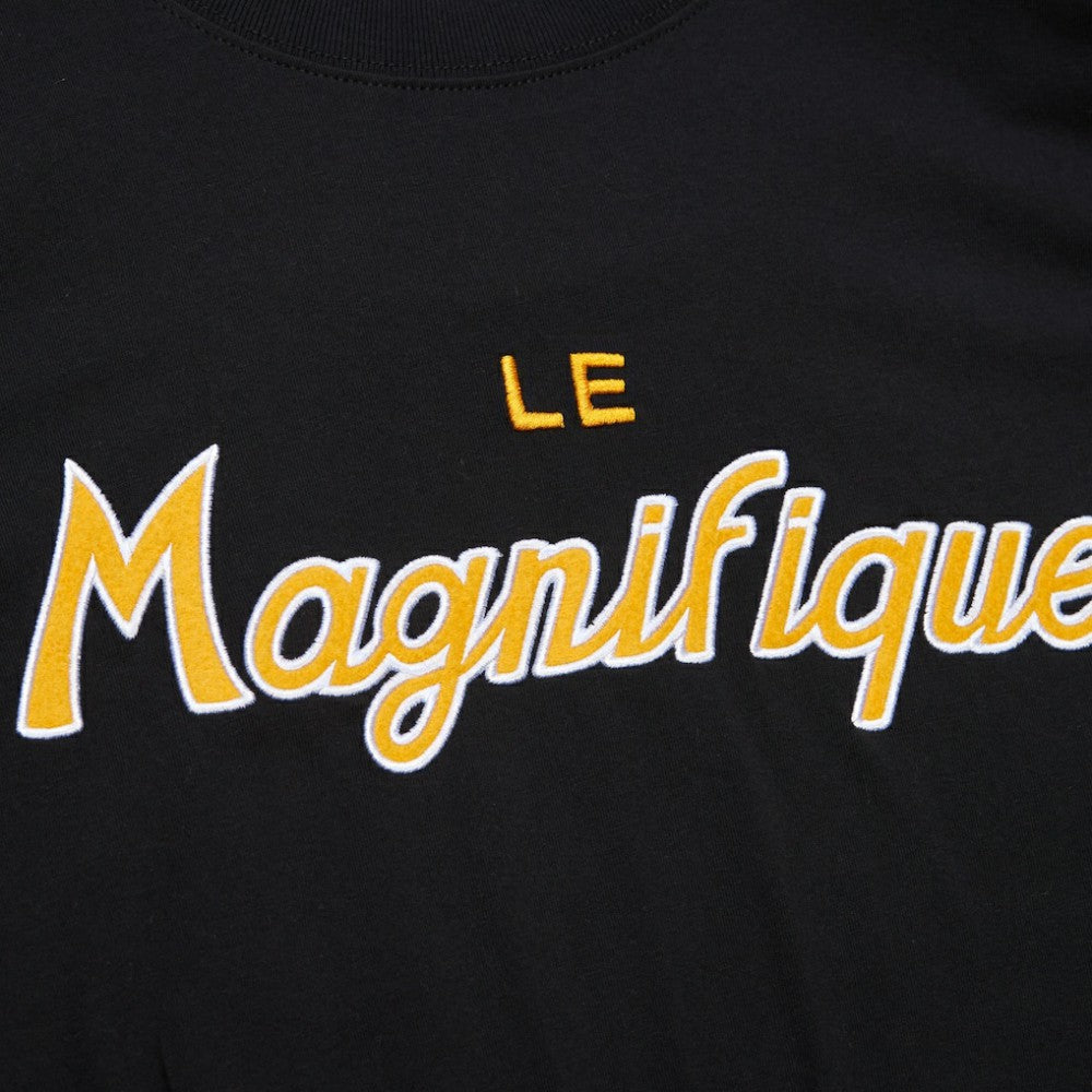 NHL Black Mario Lemieux Pittsburgh Penguins Mitchell & Ness Premium Nickname Vintage Logo T-Shirt