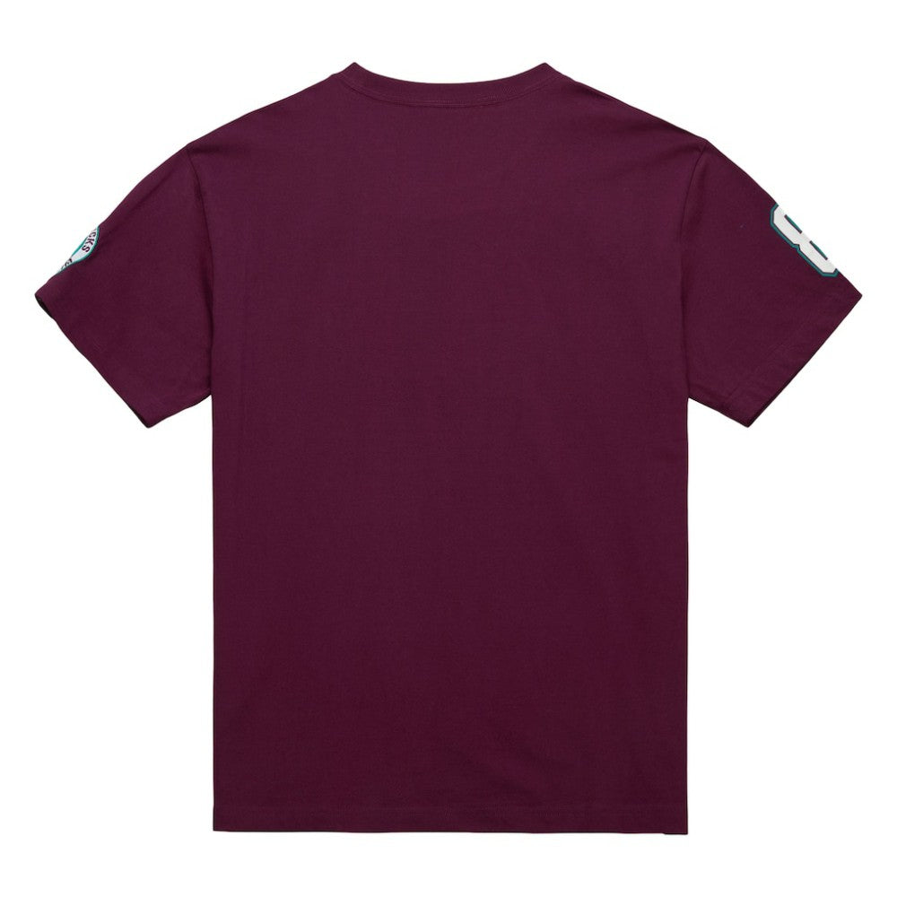 NHL Purple Teemu Selanne Anaheim Ducks Mitchell & Ness Premium Nickname Vintage Logo T-Shirt