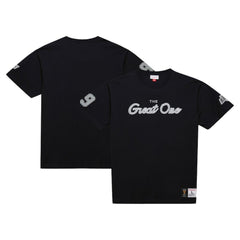 NHL Black Wayne Gretzky Los Angeles Kings Mitchell & Ness Premium Nickname Vintage Logo T-Shirt