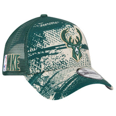 NBA Milwaukee Bucks Tip Off A-Frame Trucker 9FORTY Adjustable Hat
