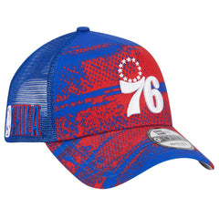 NBA Philadelphia 76ers Tip Off A-Frame Trucker 9FORTY Adjustable Hat