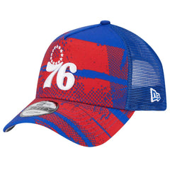 NBA Philadelphia 76ers Tip Off A-Frame Trucker 9FORTY Adjustable Hat