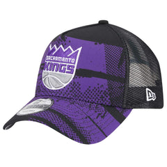 NBA Sacramento Kings Tip Off A-Frame Trucker 9FORTY Adjustable Hat