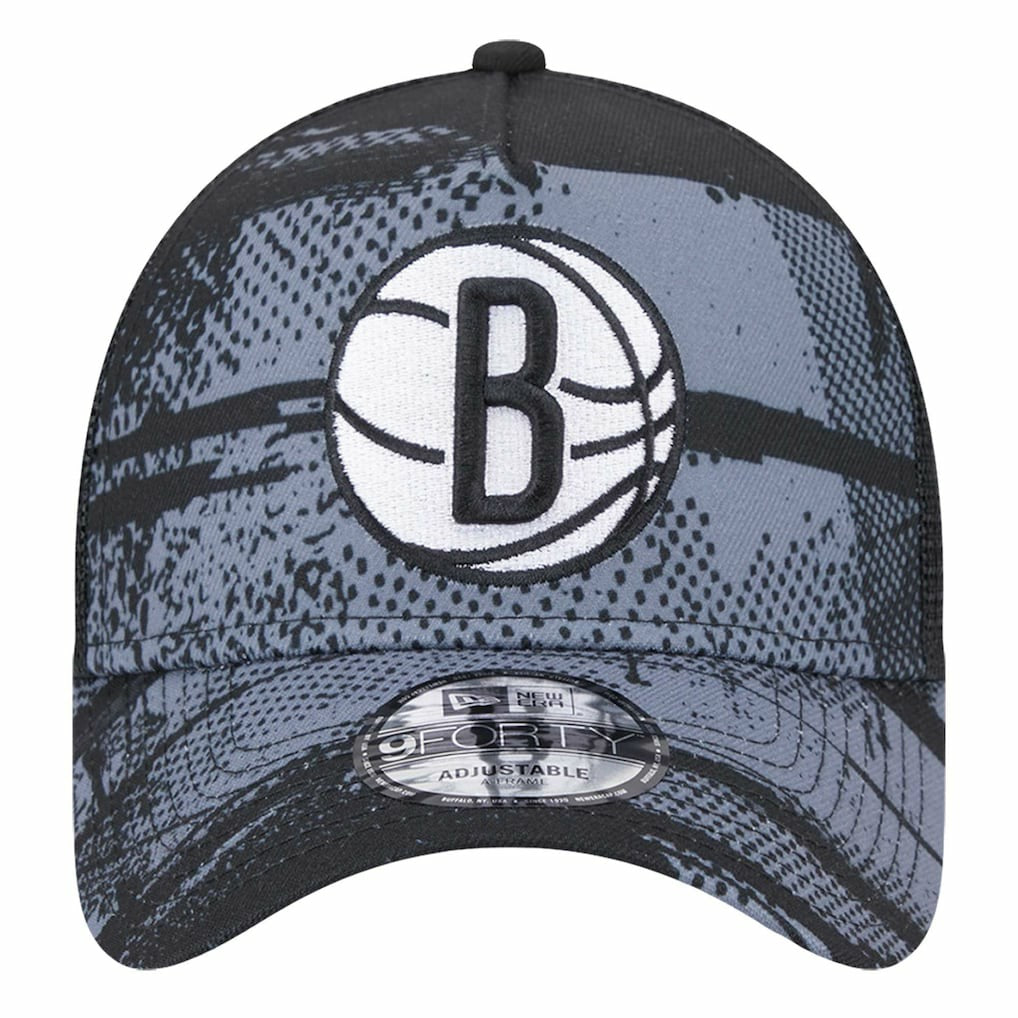 NBA Brooklyn Nets Tip Off A-Frame Trucker 9FORTY Adjustable Hat