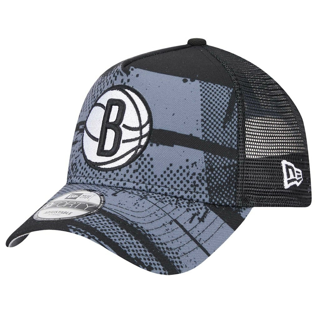 NBA Brooklyn Nets Tip Off A-Frame Trucker 9FORTY Adjustable Hat
