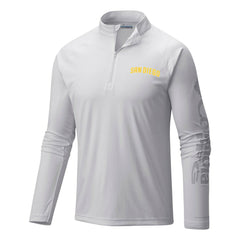 MLB San Diego Padres Columbia Terminal Tackle Omni-Shade Raglan Quarter-Zip Pullover Top
