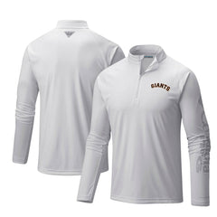MLB San Francisco Giants Columbia Terminal Tackle Omni-Shade Raglan Quarter-Zip Pullover Top