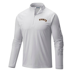 MLB San Francisco Giants Columbia Terminal Tackle Omni-Shade Raglan Quarter-Zip Pullover Top