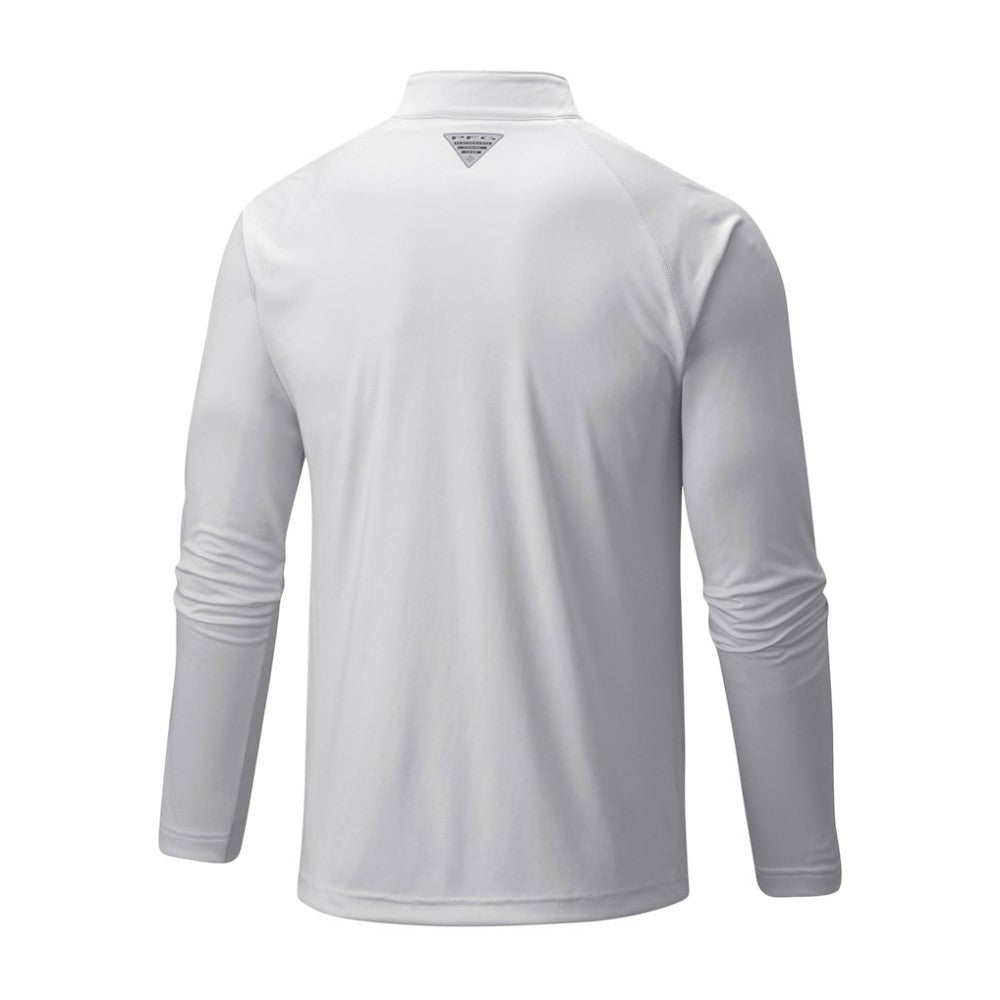 MLB Los Angeles Dodgers Columbia Terminal Tackle Omni-Shade Raglan Quarter-Zip Pullover Top