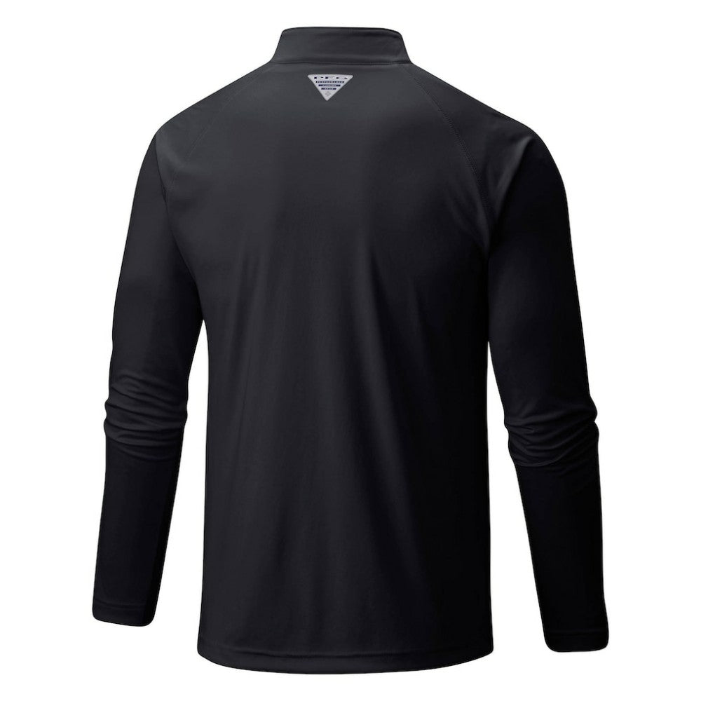 MLB Athletics Columbia Terminal Tackle Omni-Shade Raglan Quarter-Zip Pullover Top