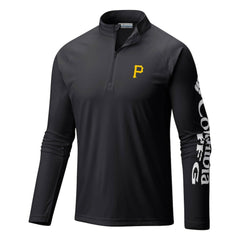 MLB Pittsburgh Pirates Columbia Terminal Tackle Omni-Shade Raglan Quarter-Zip Pullover Top
