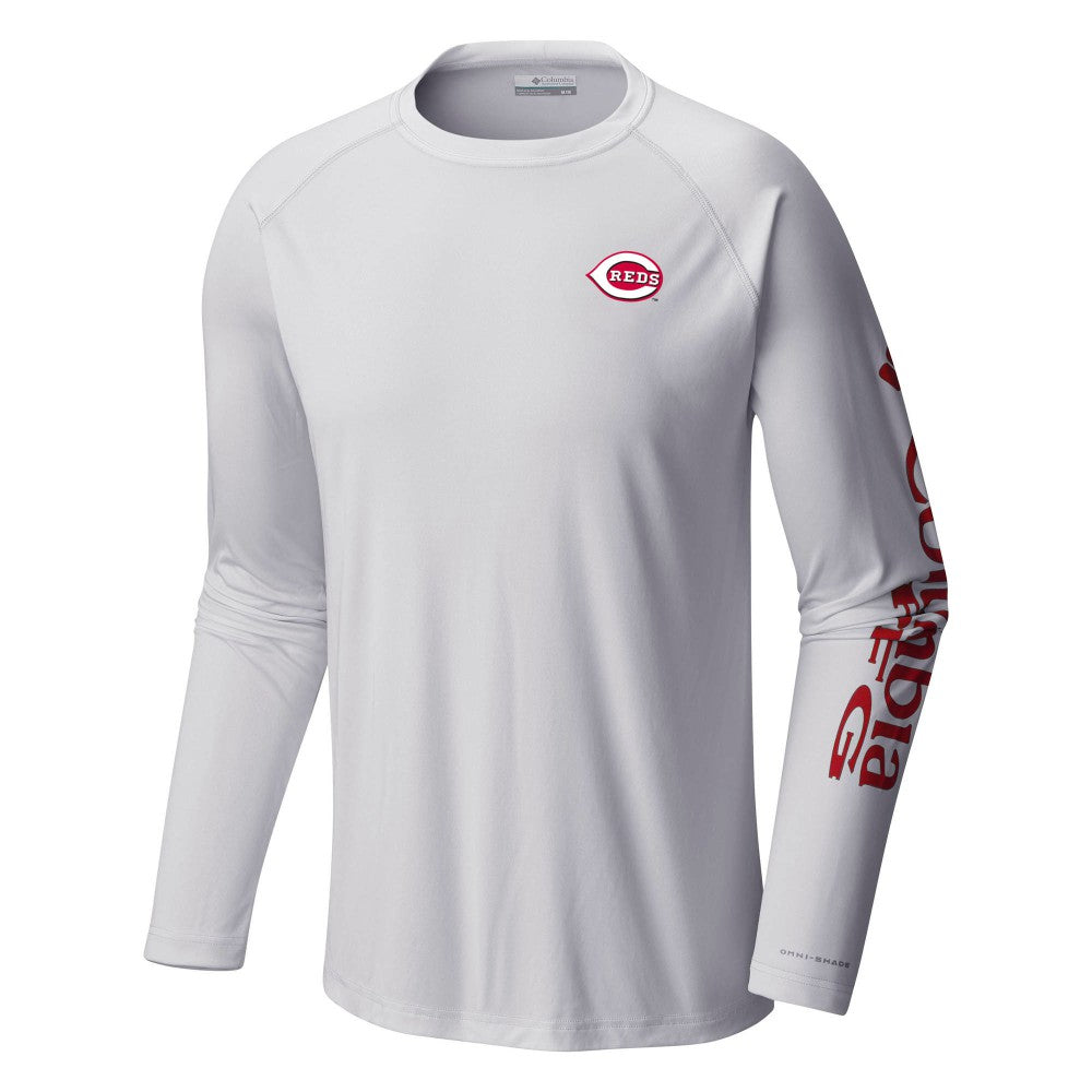 MLB Cincinnati Reds Columbia Terminal Tackle Long Sleeve T-Shirt