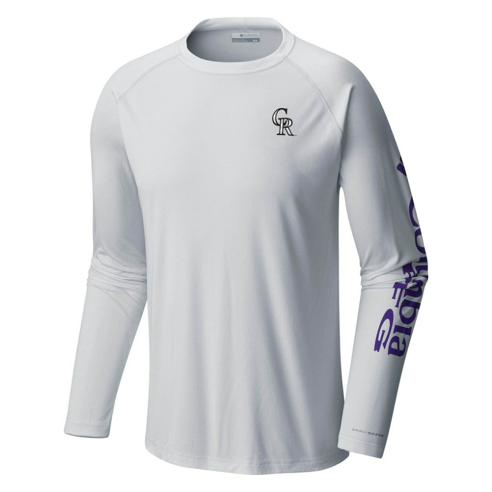 MLB Colorado Rockies Columbia Terminal Tackle Long Sleeve T-Shirt