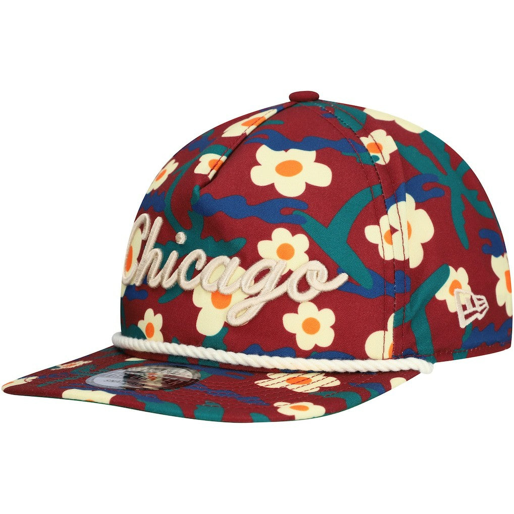 NBA Chicago Bulls Vacation Floral Golfer Snapback Hat