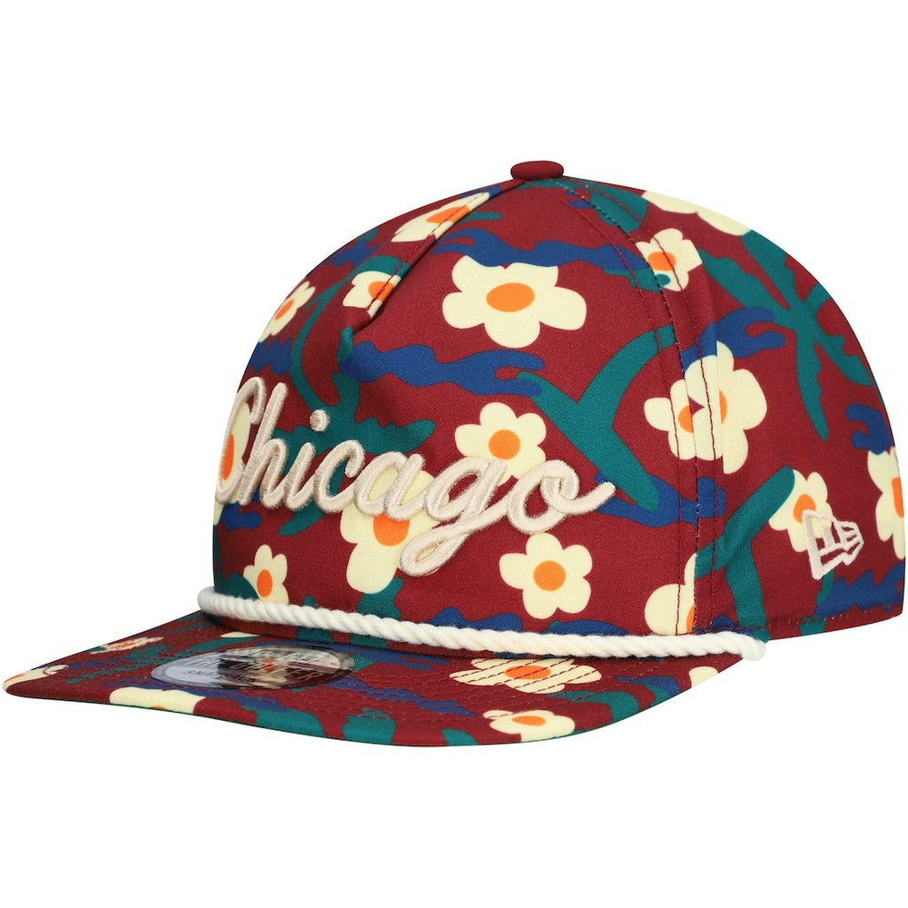 NBA Chicago Bulls Vacation Floral Golfer Snapback Hat