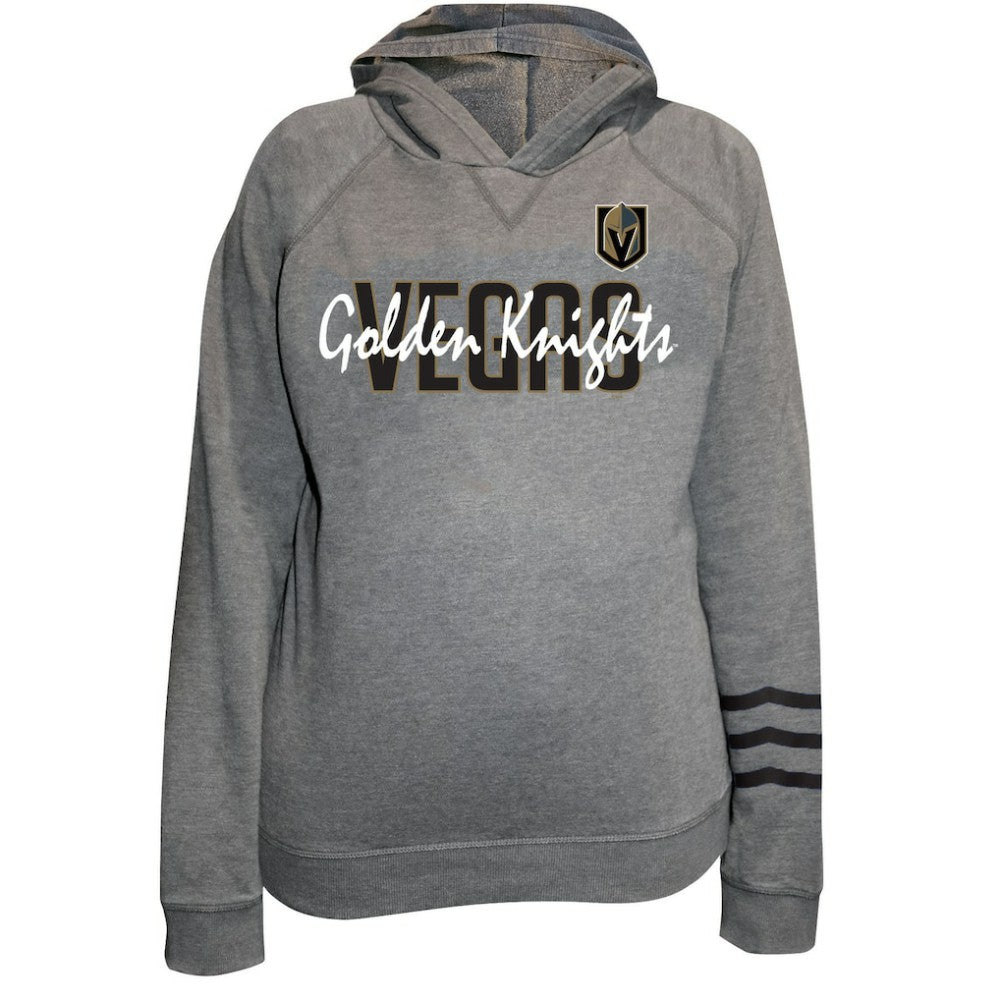 NHL Heather Gray Vegas Golden Knights Fanatics Women's Plus Size Lightweight Fleece Raglan Pullover Hoodie
