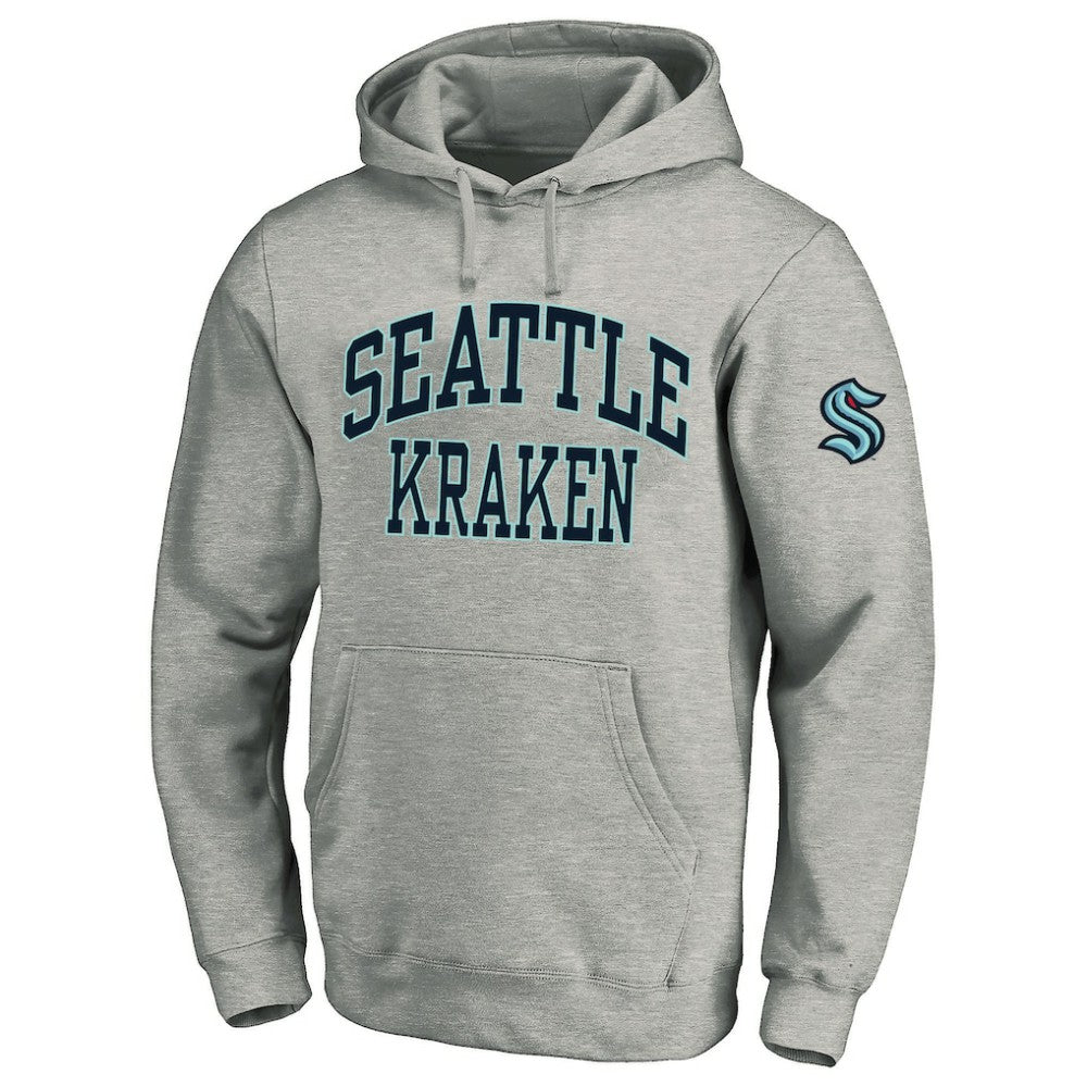 NHL Heather Gray Seattle Kraken Fanatics Big & Tall Fleece Pullover Hoodie